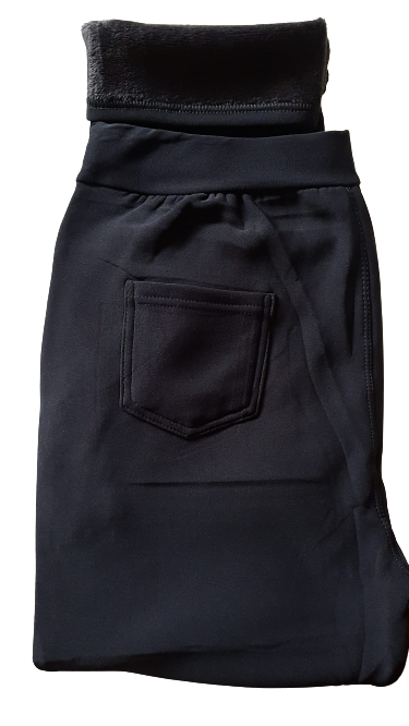 Set 2 x Pantaloni imblaniti, cu buzunare laterale si dorsale- marimi mari