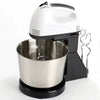 Mixer cu bol inox, putere 200 W, 2L, 7 trepte de Viteze + Set 3 tavi de prajituri, cu baza detasabila si forme diferite