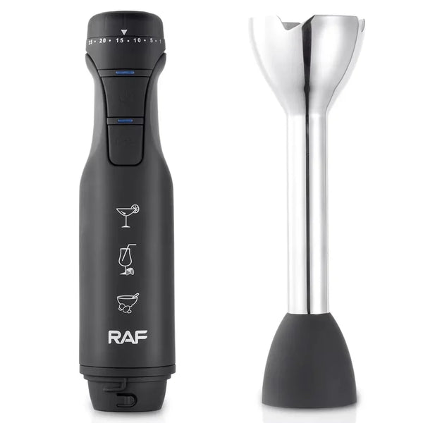 Blender Vertical de Mână, RAF R780, 1500W, 12000 RPM, 4 Lame din Oțel Inoxidabil, 42x6 cm