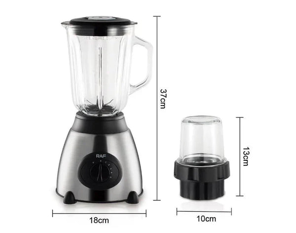 Blender RAF 367 pentru fructe si legume, macinat cafea, 450 W, 6 lame, 1.5 l