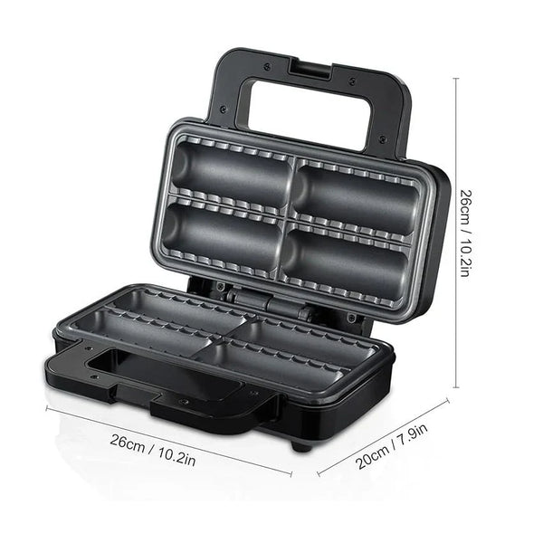 Aparat Electric pentru 4 Rulouri cu Cârnați sau Plăcinte Umplute, RAF R529, 800W