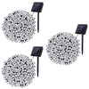 Set 3 x Instalatie solara 100 LED - diferite culori