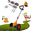 Motocoasa electrica 48V, 4000 mAh, 18000 RPM, cu 2 acumulatori si roti detasabile