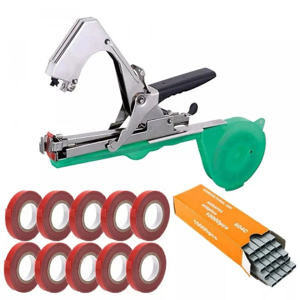 Set Aparat profesional pentru legat vita de vie, pomi fructiferi, legume + 10 role si 10.000 capse