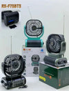 Ventilator Puternic Portabil Cu Incarcare Solara Si Radio FM