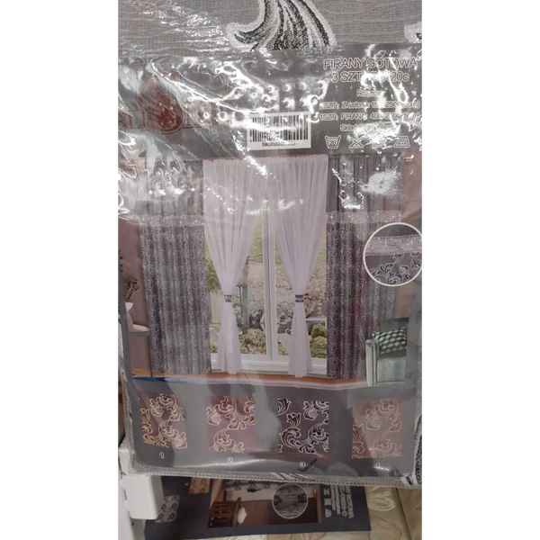 Set draperii 4 piese, Perdea + Draperii, 400 x 250 / 2pc 150 x 250