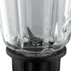 Blender Electric 3 în 1 RAF R.2871, 1000W, Pahar 1.5L din Sticlă, Vas Inox, Râșniță, 2 Viteze + Pulse, StayFresh, Negru/Inox