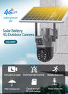 Camera De Supraveghere Cu Panou Solar,4G,Senzor De Miscare,Lentile Duble,4G HD 8MP + CARD 32GB CADOU