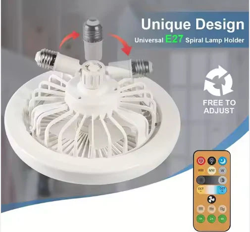 Ventilator de tavan silențios inteligent de înaltă calitate cu telecomandă și lumină LED
