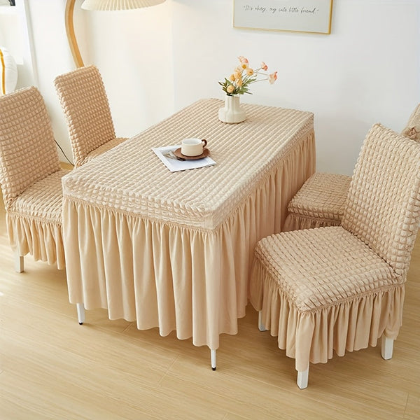 Set 6 Huse de Scaune Elastice Creponate cu Volan