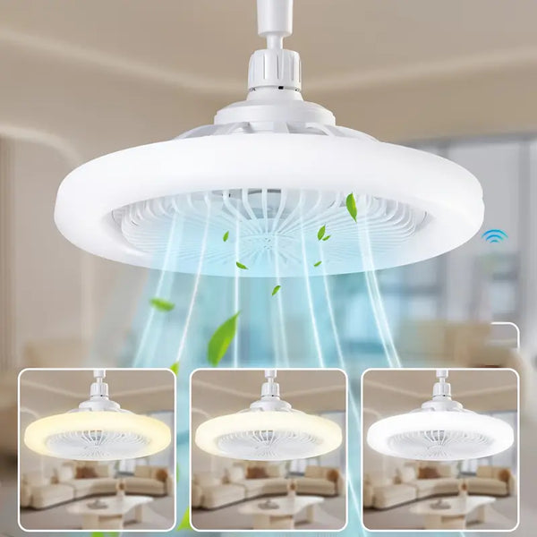 Ventilator de tavan silențios inteligent de înaltă calitate cu telecomandă și lumină LED