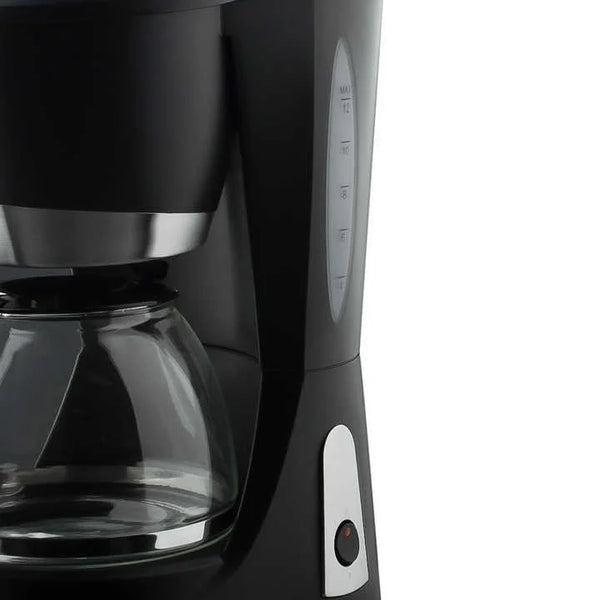 Filtru de cafea, Hoffmans HM-3009, electric, 1200W, 1500 ml, Plastic si Sticla, 30x22x16cm, Negru