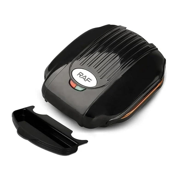 Gratar electric, RAF R522, 1000W, cu capac, placi antiaderente, 25x22x32 cm, negru