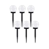 Set 6 lampi solare pentru alei, senzor amurg, LED cu lumina rece, timp de lucru 6 ore