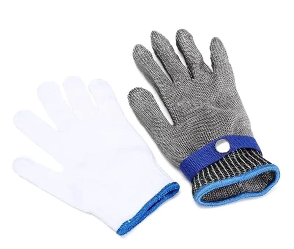 Pachet 1+1 CADOU Manusa anti-taiere macelarie din plasa otel inoxidabil