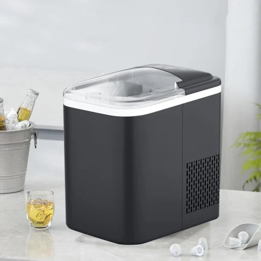 Masina de gheata portabila, Hoffmans HM-9811, 120W, 1.5L, ABS, 32x22x31 cm, negru
