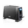 Prajitor de paine, RAF R263, 650 W, pentru 2 felii, 6 trepte de prajire, 21x10.5x17 cm, negru