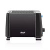 Prajitor de paine, RAF R263, 650 W, pentru 2 felii, 6 trepte de prajire, 21x10.5x17 cm, negru