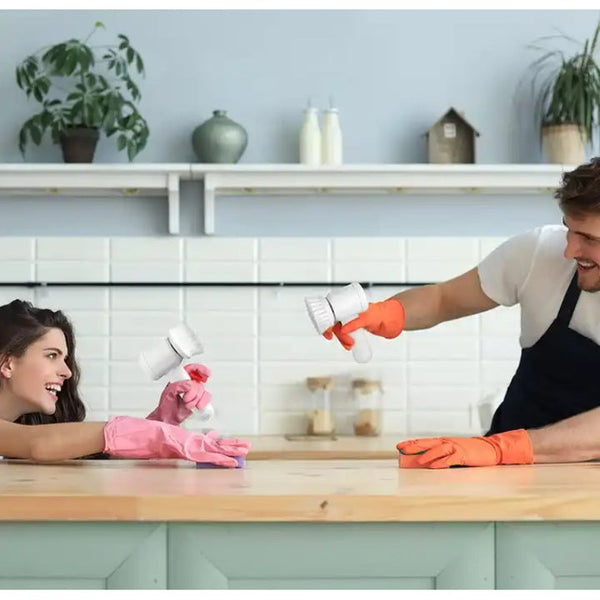 1+1 CADOU Perie Electrica Magic Brush, Pentru Curatare Casnica Universala