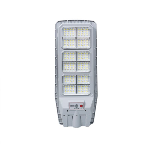Set 2 x Lampa solara cu telecomanda si suport, 300W, senzor de miscare, 12 cadrane, 108 LED-uri, 6000k