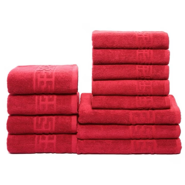 Set 12 Prosoape Maini/Fata/Corp, Bumbac 100%, 550g/m²