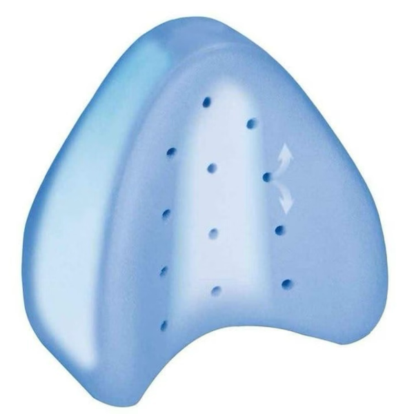 1+1 CADOU Perna ortopedica pentru Genunchi si Picioare, din Spuma cu Memorie, Alb 25 x 25 cm