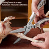 1+1 CADOU Foarfeca de bucatarie din otel inoxidabil pentru taiere carne, peste, legume, confortabile, usor de curatat
