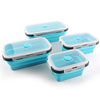 Set 4 cutii de pranz pliabile din silicon