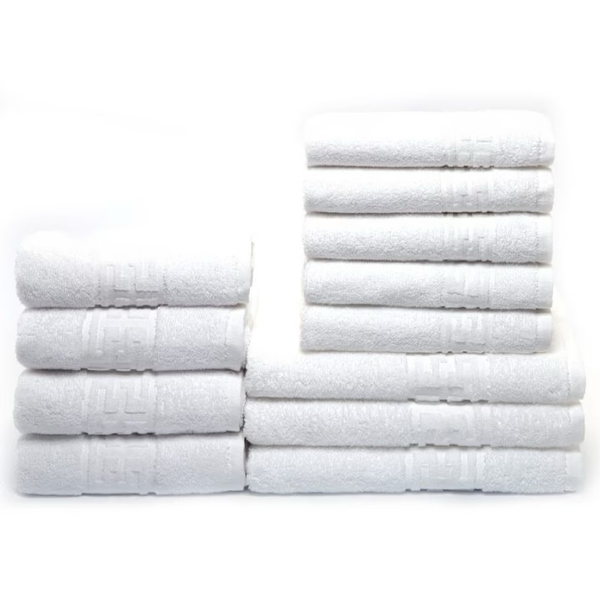 Set 12 Prosoape Maini/Fata/Corp, Bumbac 100%, 550g/m²