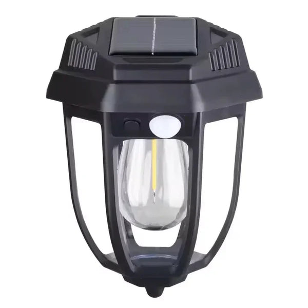 Set 4 Lampa solara LED cu incarcare solara, Pentru terasa, casa si curte, Pornire automata pe timp de noapte