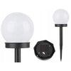 Set 12 x Lampa solara de gradina, 10cm, IP44, Nergu/Alb