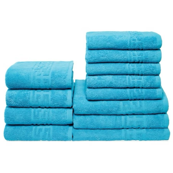Set 12 Prosoape Maini/Fata/Corp, Bumbac 100%, 550g/m²