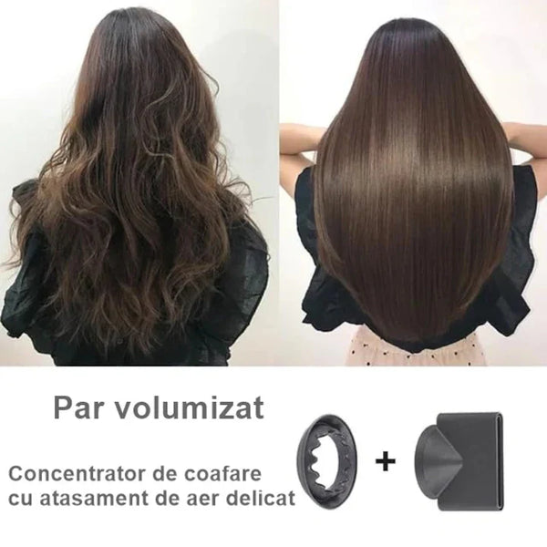 Uscator de par, Multifunctional, 3 Trepte putere, Gri/Roz