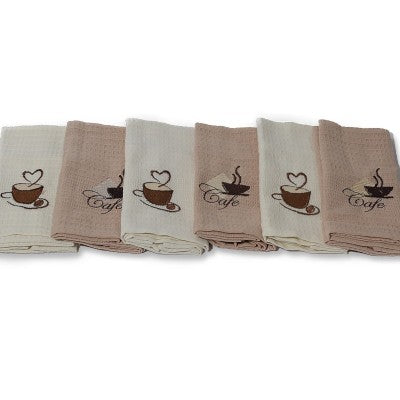 Set 2x Prosoape pentru bucatarie din bumbac, set de 6 prosoape