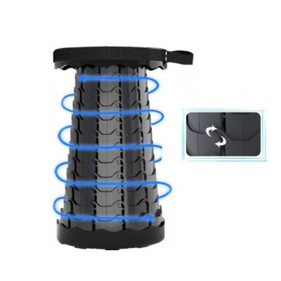 1+1 CADOU Taburet / Scaun pliabil si portabil, retractabil, telescopic, pentru exterior