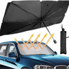 PACHET Prelata de protectie 5/6 m, impermeabila, rezistenta la UV si grindina + Parasolar pliabil tip umbrela pentru parbrizul masinii