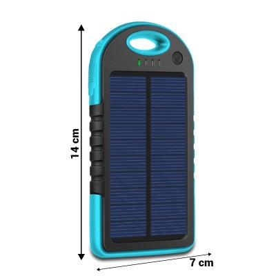 1+1 CADOU Baterie externa solara 5000 mAh - Rezistenta la socuri si udat