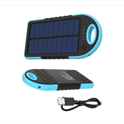 Baterie externa solara 5000 mAh - Rezistenta la socuri si udat