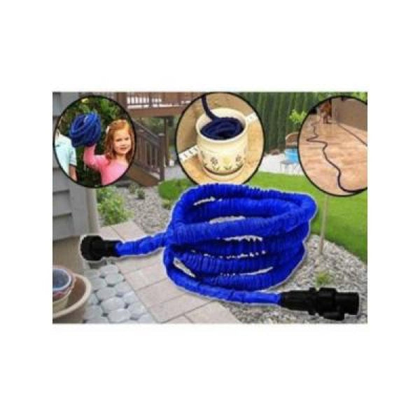 PACHET Furtun de gradina elastic, 45m extensibil + Lampa UV anti insecte + Lampa Solara 100 Led cu Senzor de miscare