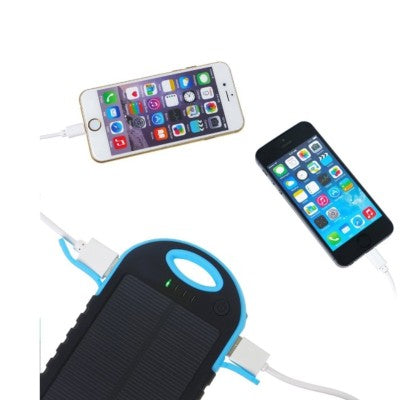 Baterie externa solara 5000 mAh - Rezistenta la socuri si udat