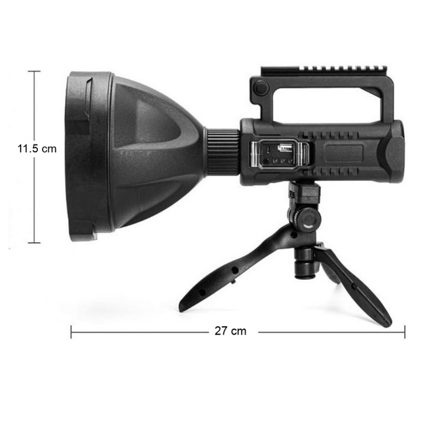 PACHET Lanterna LED, reincarcabila, functie Powerbank, 4 moduri iluminare + Numar de casa cu iluminare LED si alimentare solara + Parasolar pliabil tip umbrela pentru parbrizul masinii