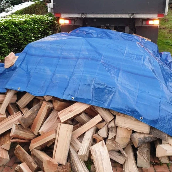 PACHET Prelata de protectie 5/6 m, impermeabila, rezistenta la UV si grindina + Parasolar pliabil tip umbrela pentru parbrizul masinii