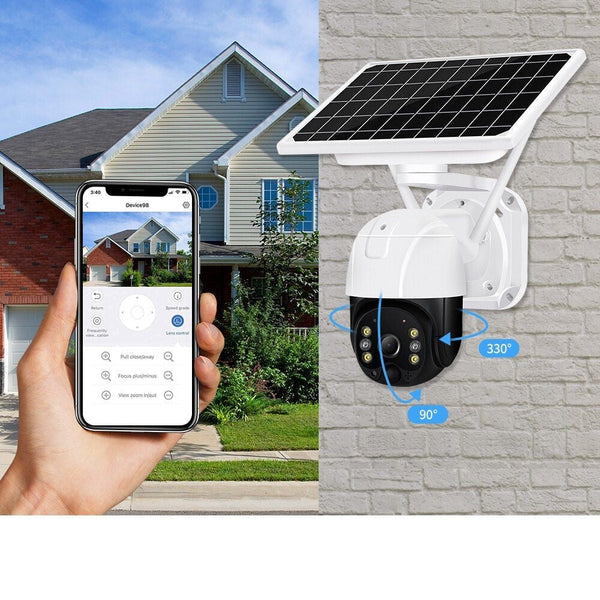 Camera de Supraveghere Solara 4G cu Slot SIM, Senzor de Miscare si Control la Distanta