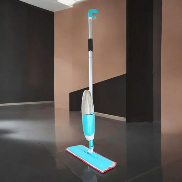 PACHET Mop microfibra cu pulverizare apa + Suport depozitare multifunctional pentru baie, cu 3 polite