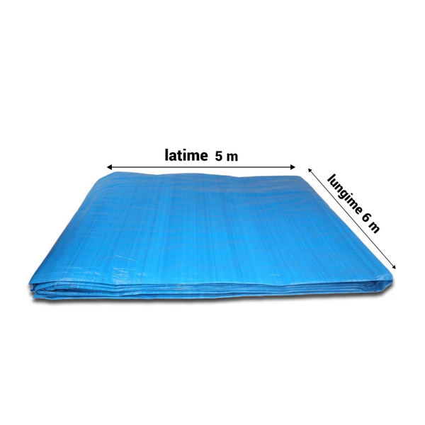 PACHET Prelata de protectie 5/6 m, impermeabila, rezistenta la UV si grindina + Parasolar pliabil tip umbrela pentru parbrizul masinii