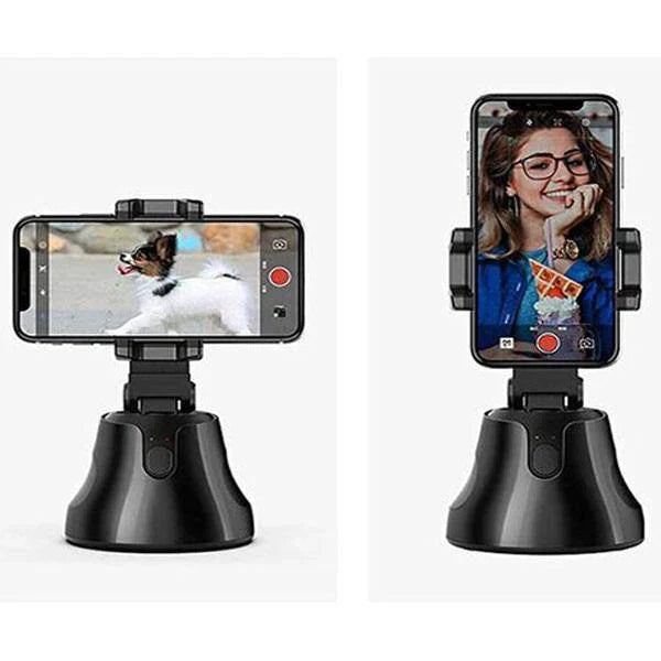 Suport rotativ telefon, Robot cameraman Bluetooth cu recunoastere faciala si rotire 360 grade