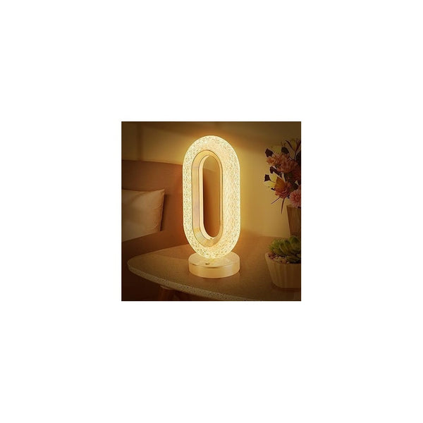 Set 2 x Lampa Diamond Crystal LED cu 3 temperaturi de culoare, alb rece, alb cald, neutru, culoare auriu