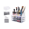 Organizator pentru cosmetice, cu sertare, incapator + Mini lampa UV pentru unghii CADOU